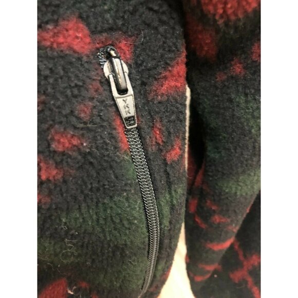 Ralph Lauren Polo Sport Men's Winter Pattern Fleece Pullover XL Black/Red/Green - Picture 2 of 5